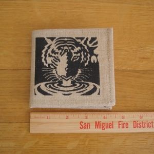 SAN DIEGO ZOO SAFARI PARK New Jute Wallet Fair Trade Sustainable Ethical Global